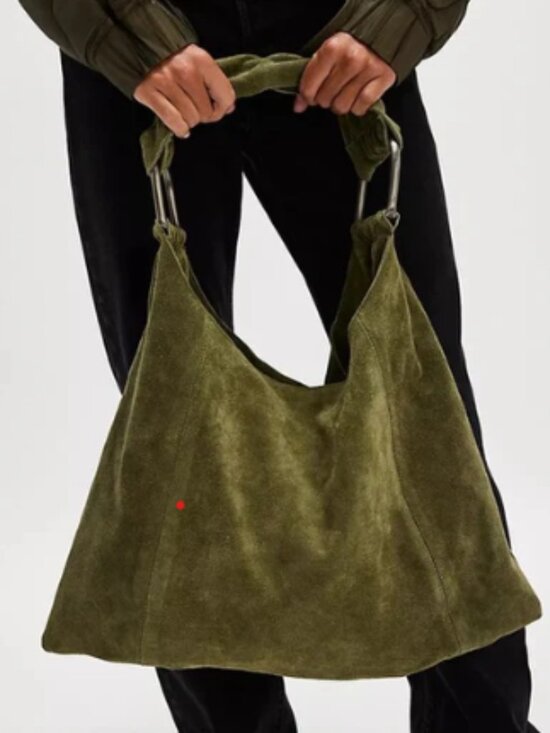 Free People Handbags - Free People Bobbi Slouch Suede Tote - NWT